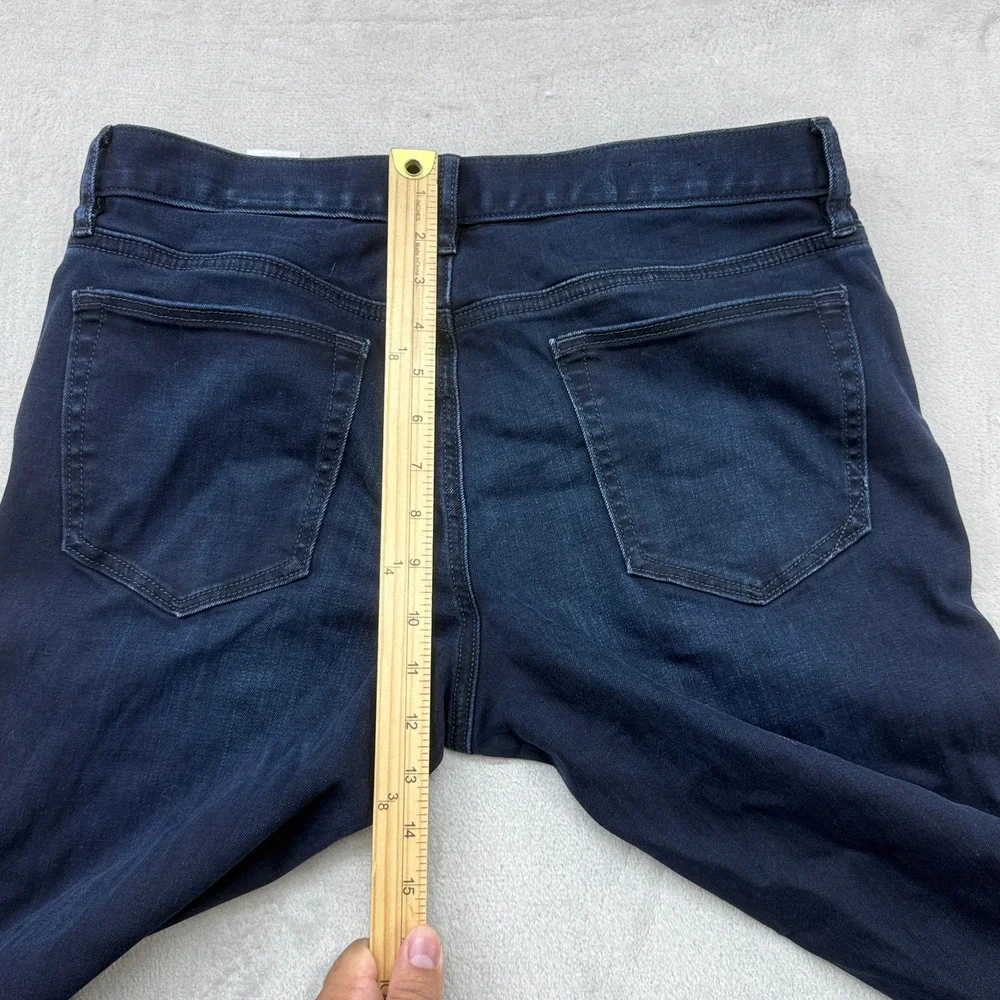 Banana Republic Traveler Jeans Mens 32x34 Dark Wash Slim Luxe Stretch Preppy